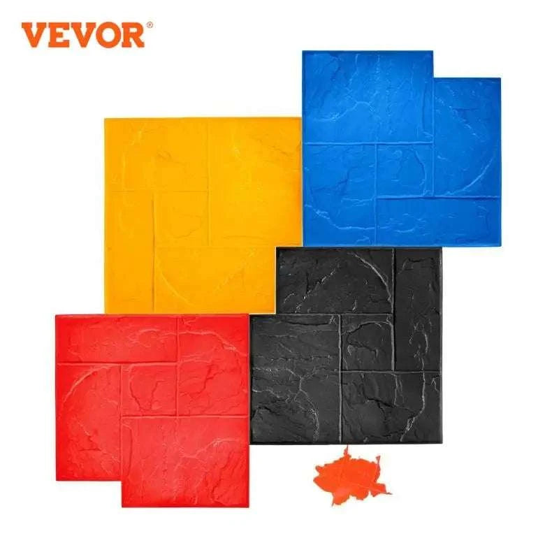 Concrete Stamp Mats 24x24" Set of 4 Stone Texture Skins-United States