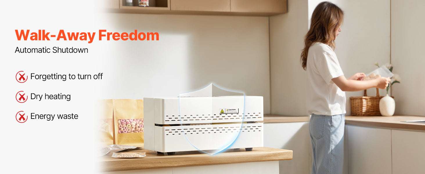 Continuous Heat Sealing Machine with Adjustable Temperature Control-WHITE / United States