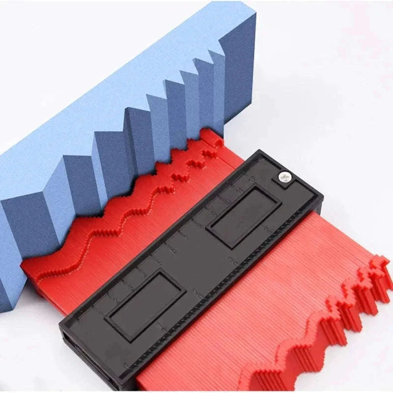 Contour Gauge Line Copier for Accurate Woodworking and Tile Fits-10 Inch Blue