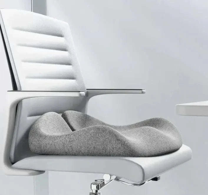Contoured Memory Foam Seating Pad-Light Gray