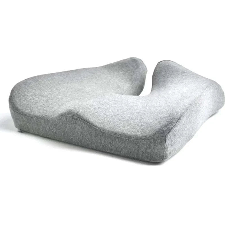 Contoured Memory Foam Seating Pad-Light Gray