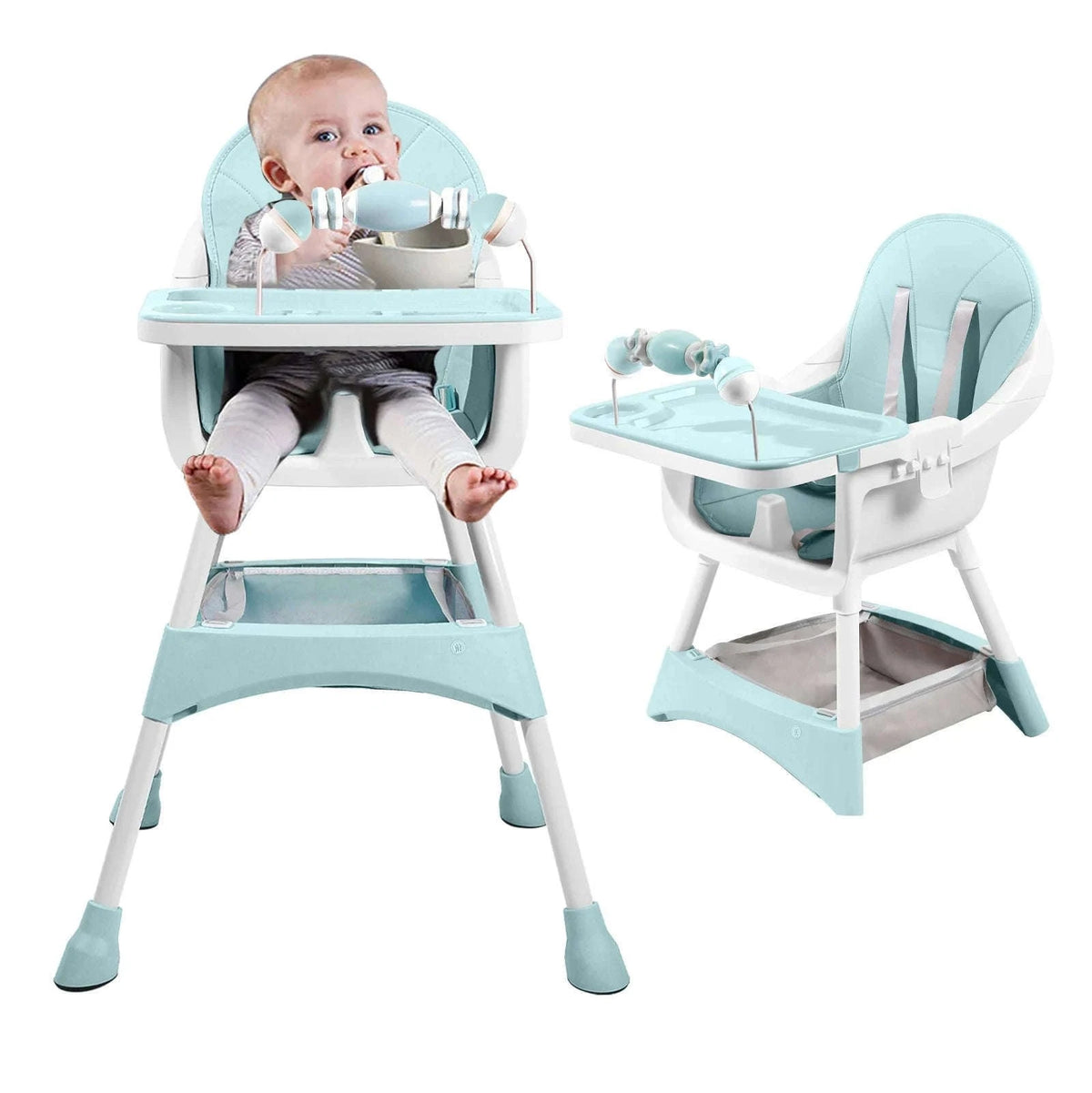 Convertible Baby High Chair for Meals, Play, and Growth-Pink / GERMANY