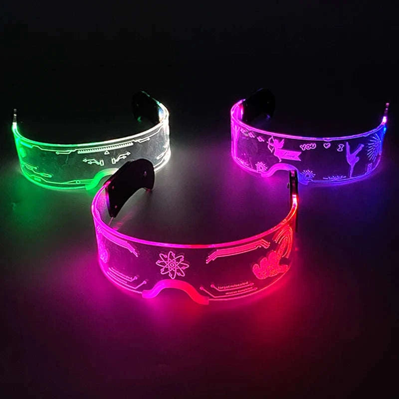 Cool Luminous Colorful LED Party Glasses-high quality Type B