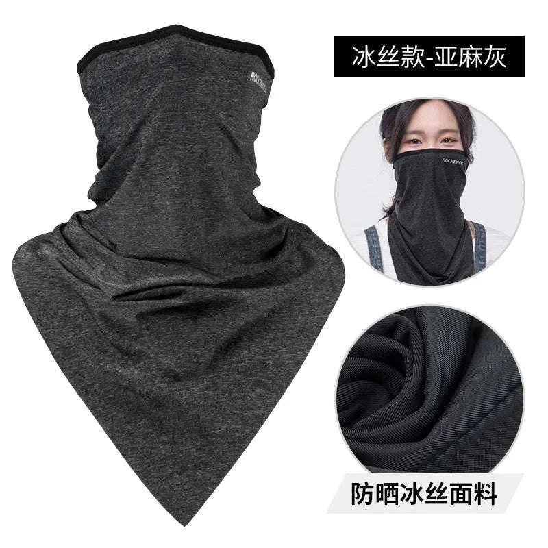 Cooling UV Protection Cycling Face Mask Ice Silk Neck Gaiter-LF7159-4