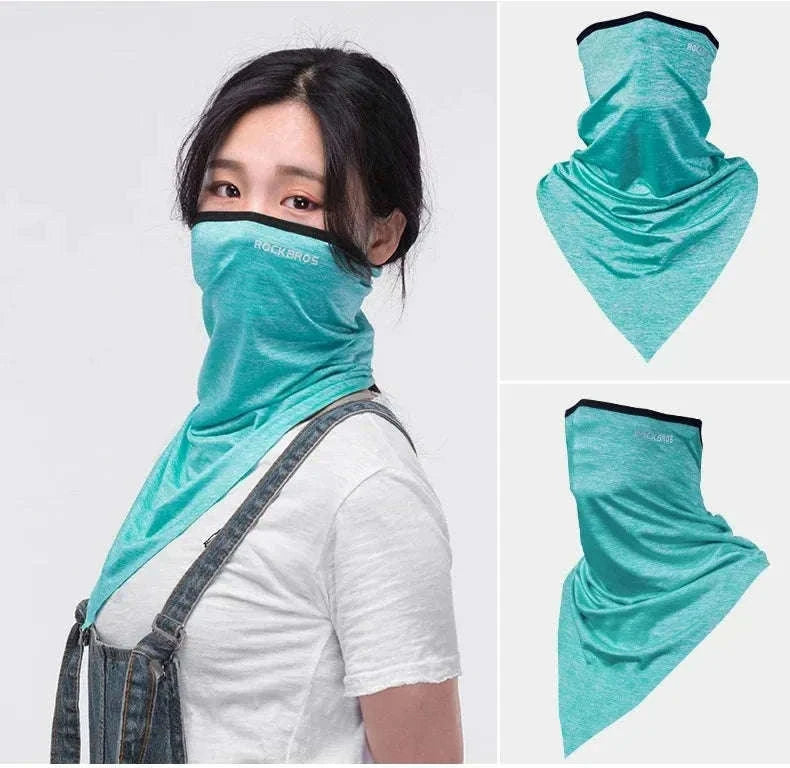 Cooling UV Protection Cycling Face Mask Ice Silk Neck Gaiter-LF7159-4