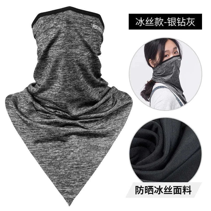 Cooling UV Protection Cycling Face Mask Ice Silk Neck Gaiter-LF7159-4