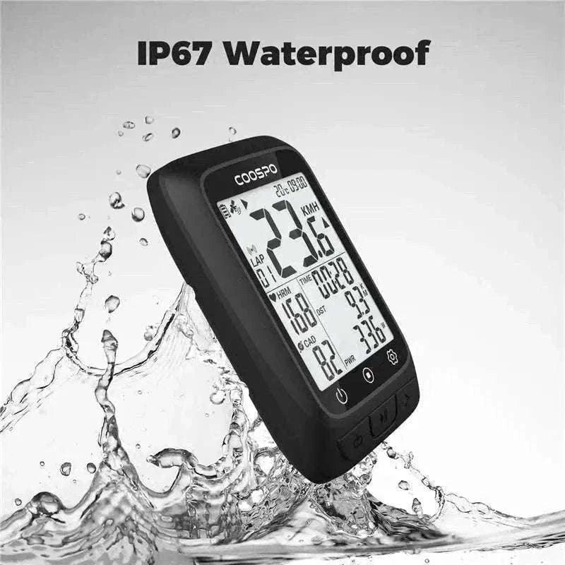 COOSPO BC107 Wireless GPS Bike Computer with Sensor Support-BC26-B