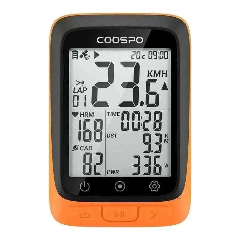 COOSPO BC107 Wireless GPS Bike Computer with Sensor Support-BC26-B