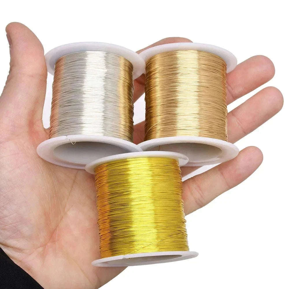 Copper Clad Steel Wire for Sculpting, Craft and Jewelry-0.4mm 100m / dull silver / China Mainland