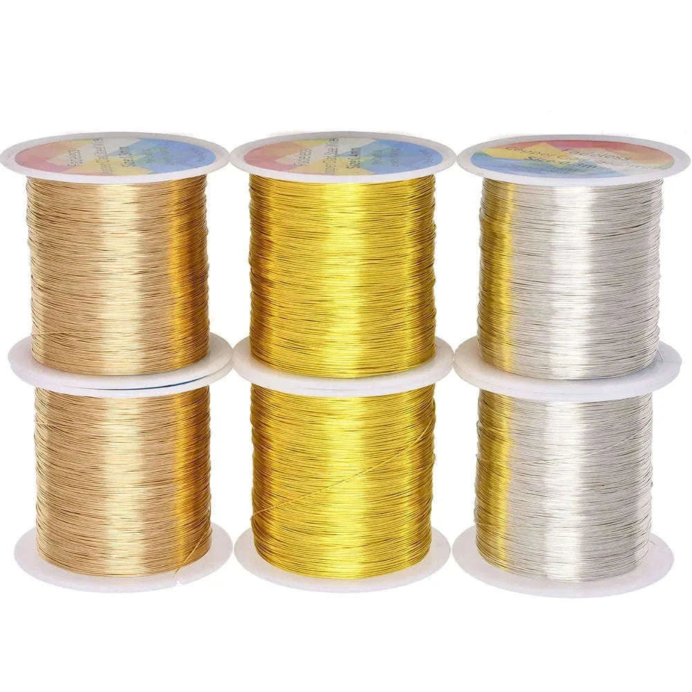 Copper Clad Steel Wire for Sculpting, Craft and Jewelry-0.4mm 100m / dull silver / China Mainland