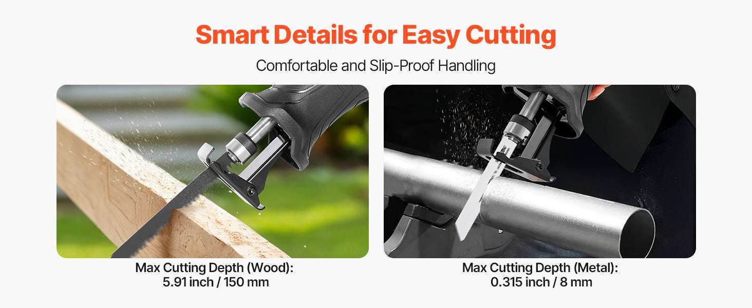 Corded Reciprocating Saw 7.5 Amp 2800 SPM Variable Speed Kit-Cordless 3000spm B / United States