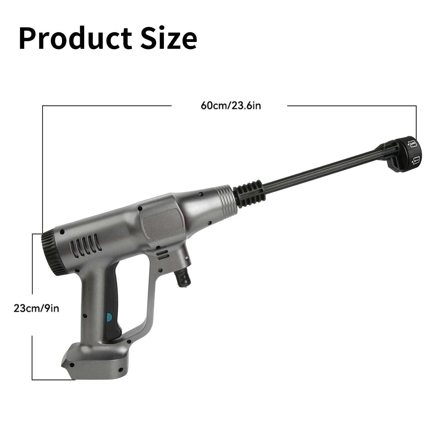 Cordless 200Bar High Pressure Washer with 6-in-1 Nozzle-1 pc battery / EU / france|Electric