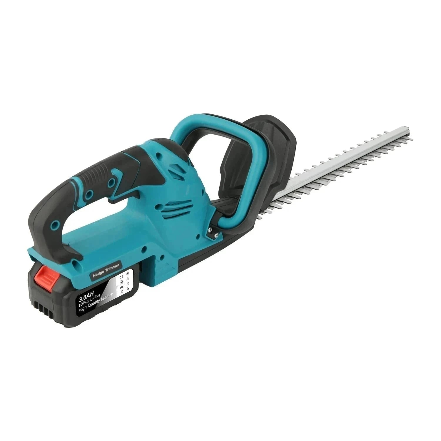 Cordless 21V Hedge Trimmer 520mm Brushless Garden Shear Tool-2 pcs batteries / france