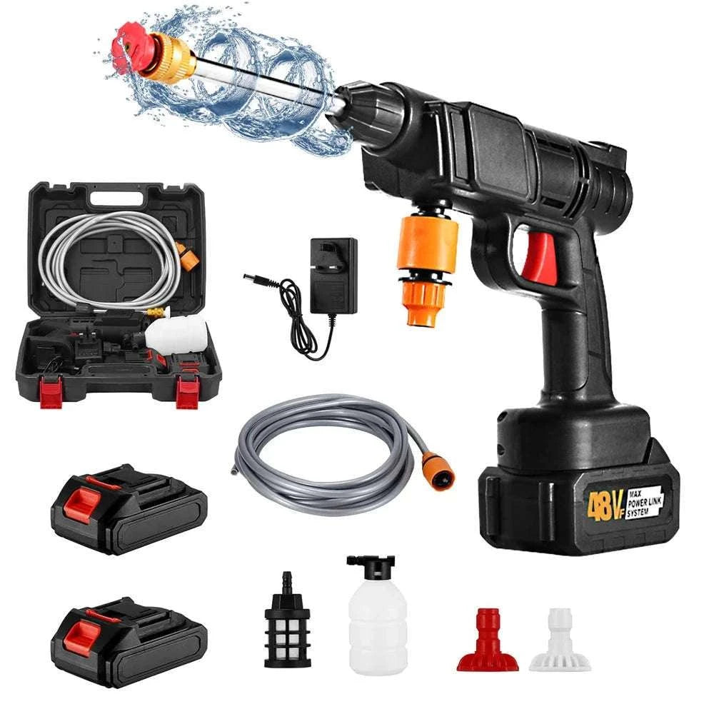 Cordless 30Bar Pressure Washer 48V Portable Car Cleaning Gun-United States