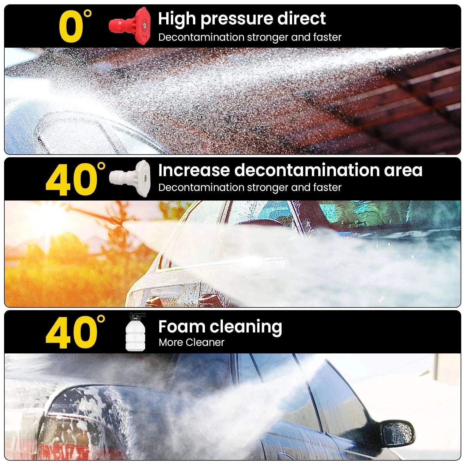 Cordless 50Bar High Pressure Washer for Makita 24V Battery-With 1 battery (Style 2) / france