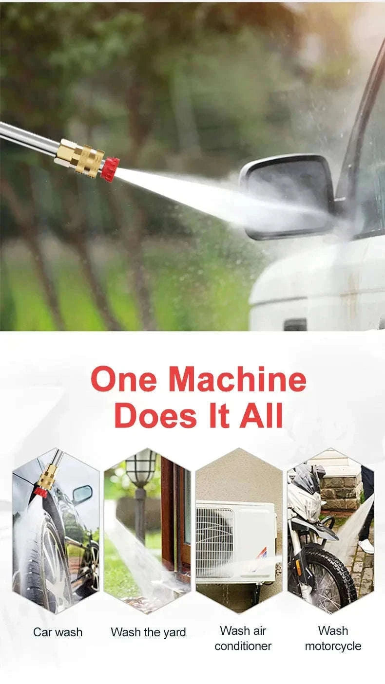 Cordless 60Bar Electric Car Wash Gun with Foam Generator-80Wh / Battery Powered / spain