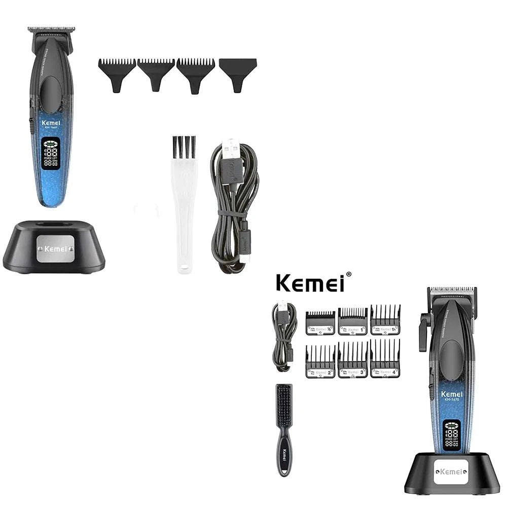 Cordless 9000RPM Hair Clipper Zero Gap Trimmer for Precision Cuts-no box