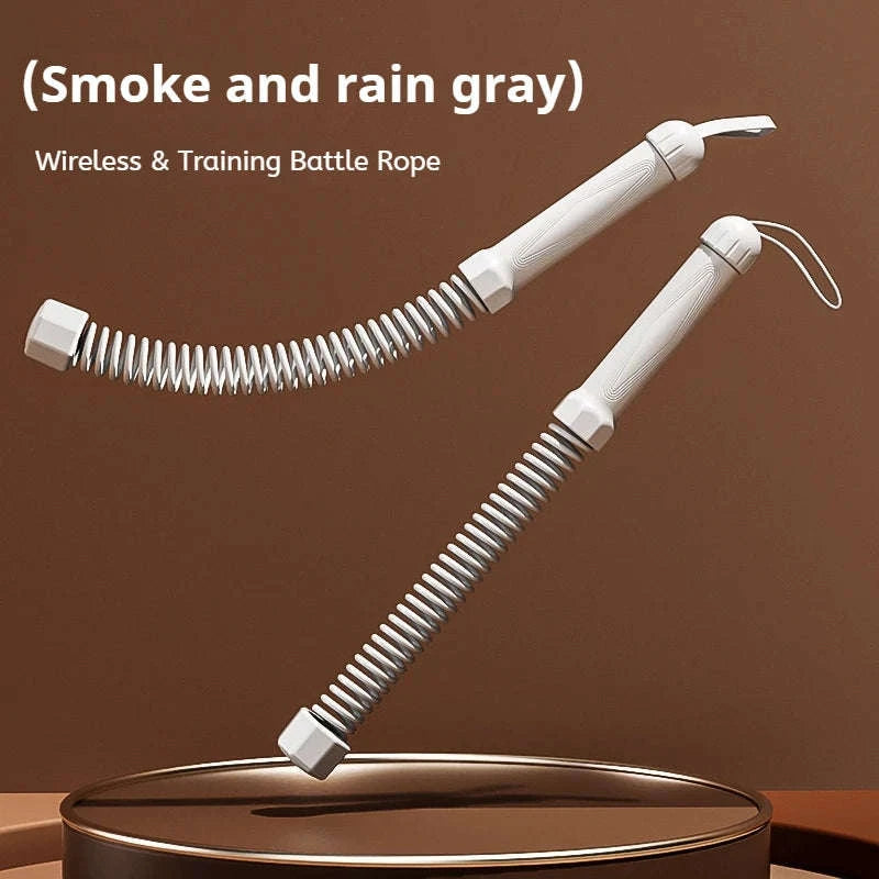 Cordless Battle Rope Training System for Full Body Home Workouts-black / China Mainland