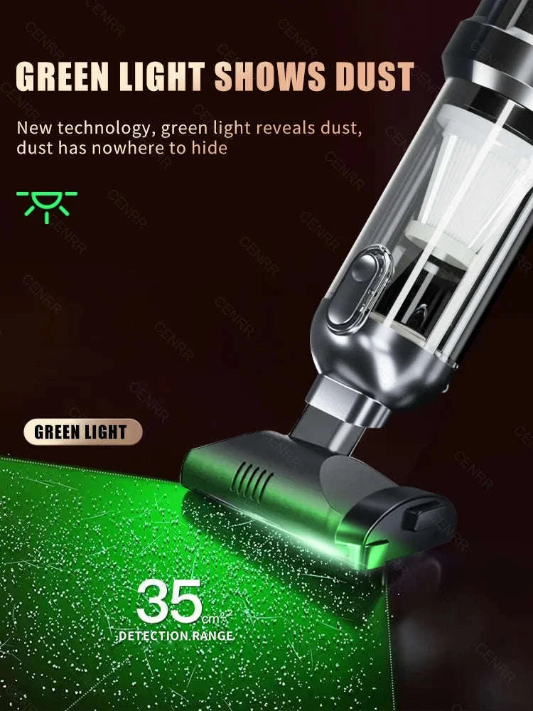 Cordless Car Vacuum Cleaner with Blower, USB-C Rechargeable Handheld-MAX Black 4hepa