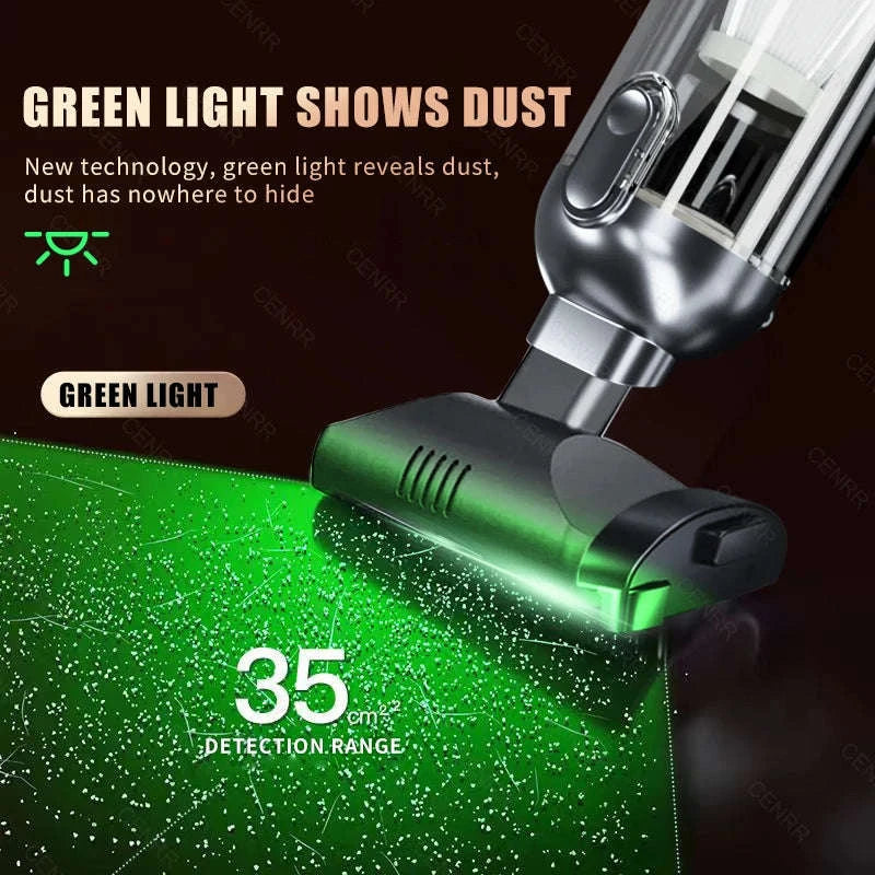 Cordless Car Vacuum Cleaner with Blower, USB-C Rechargeable Handheld-MAX Black 4hepa