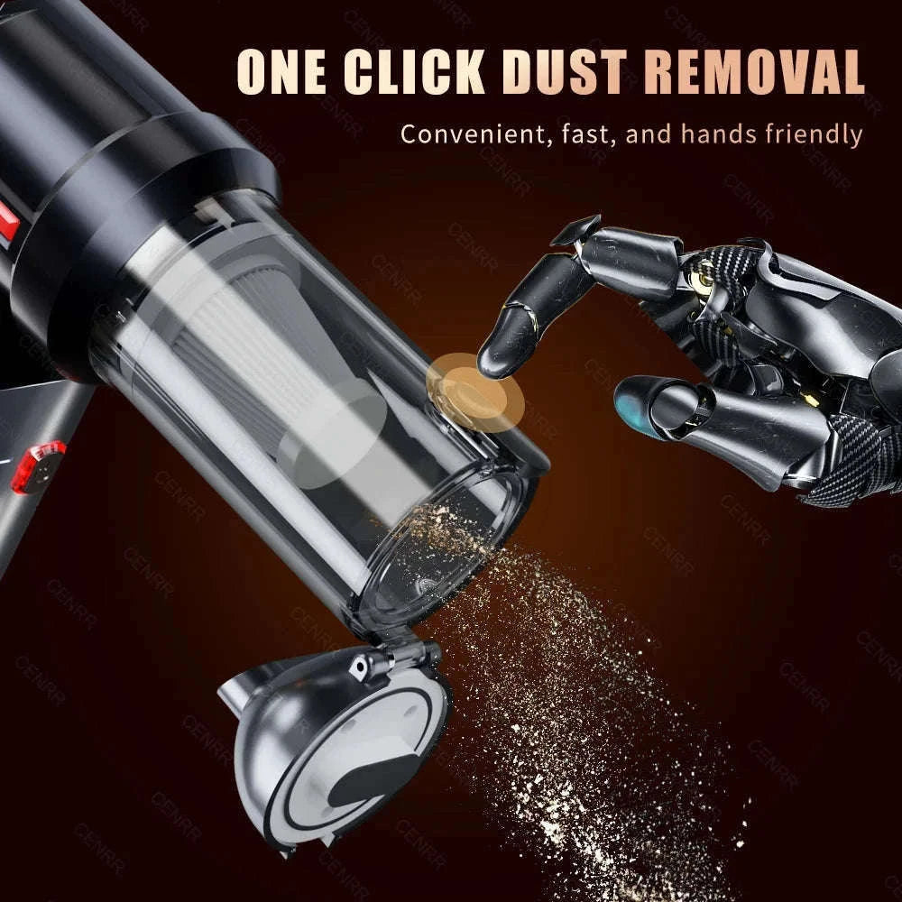 Cordless Car Vacuum Cleaner with Blower, USB-C Rechargeable Handheld-MAX Black 4hepa