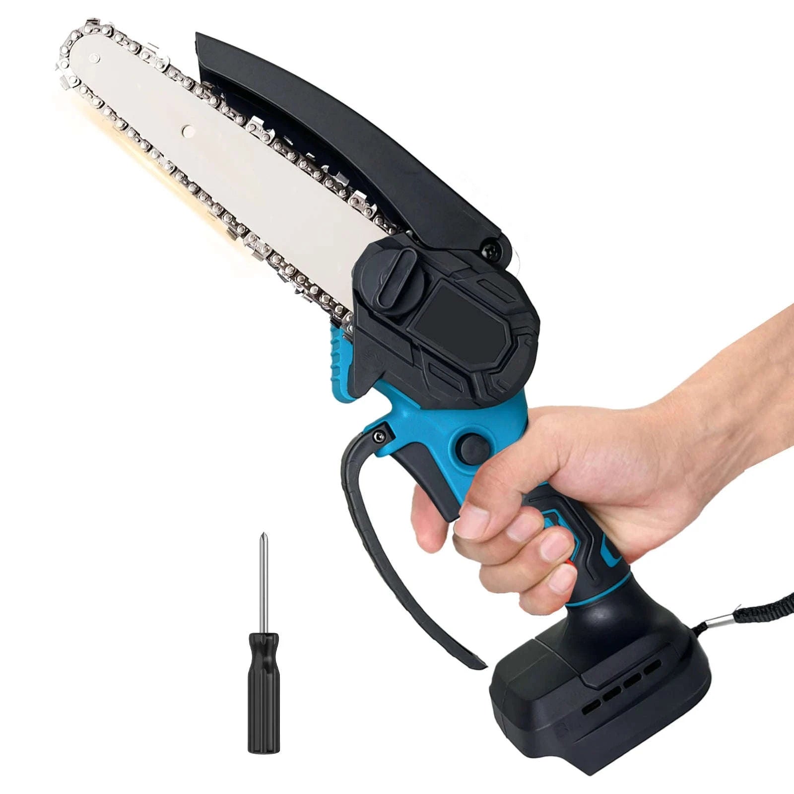 Cordless Chainsaw for Makita 18V – 6 Inch Mini Portable Chainsaw-2 x 3000mAH Battery / EU / GERMANY