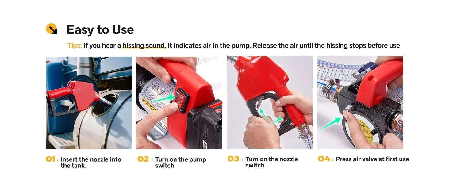 Cordless Diesel Kerosene Transfer Pump Kit, 12GPM for 18V Makita Batteries-NO battery / United States
