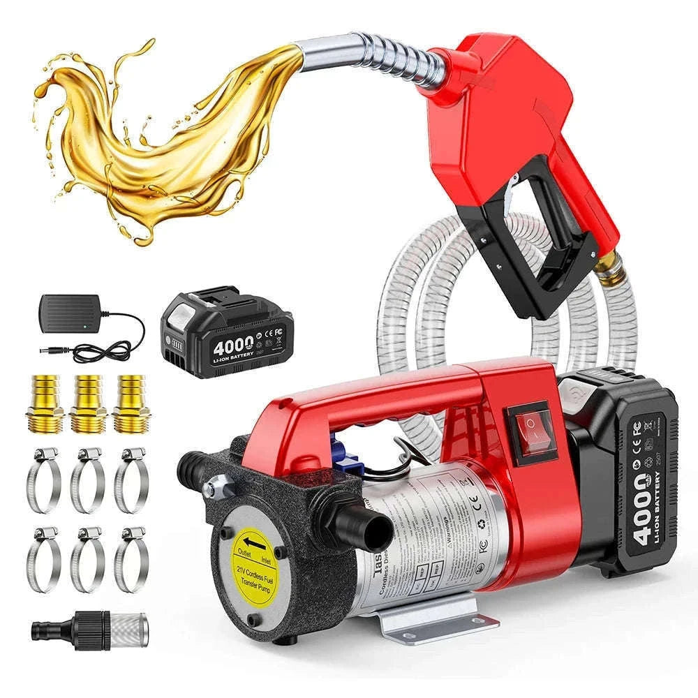 Cordless Diesel Kerosene Transfer Pump Kit, 12GPM for 18V Makita Batteries-NO battery / United States