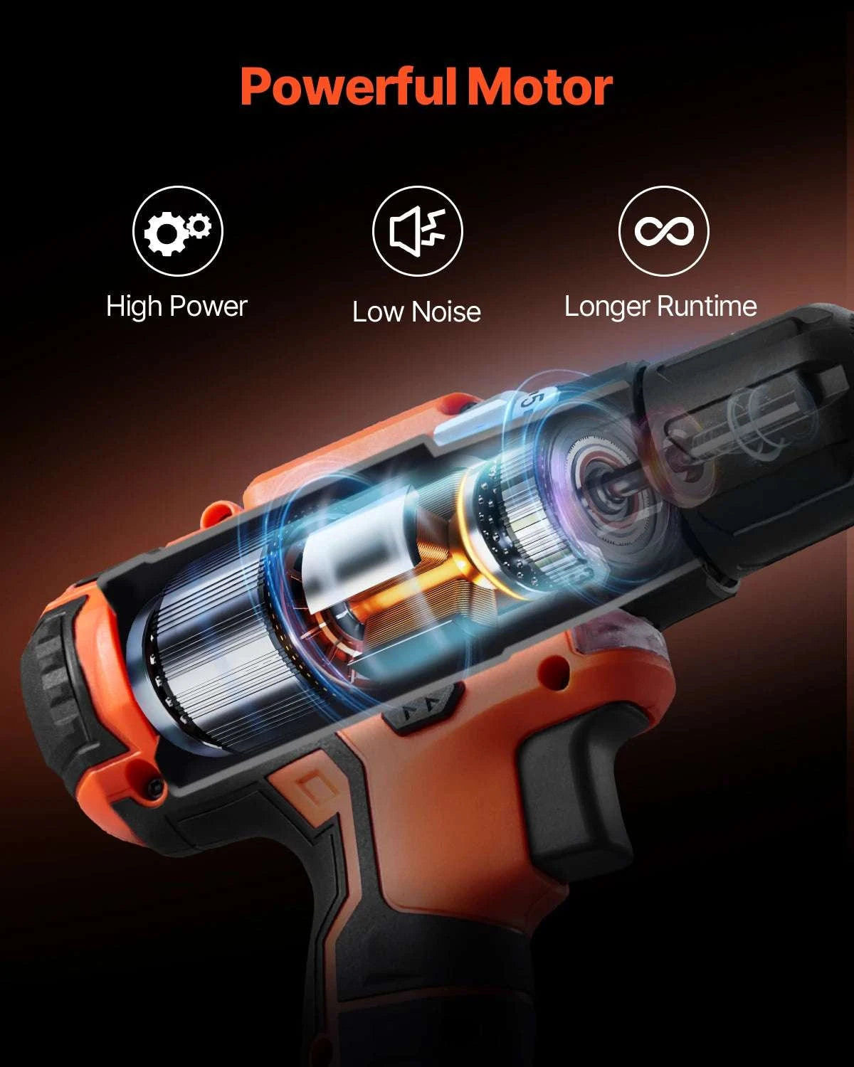 Cordless Drill & Impact Driver Combo Kit with Batteries and Charger-2pcs 12V A / United States