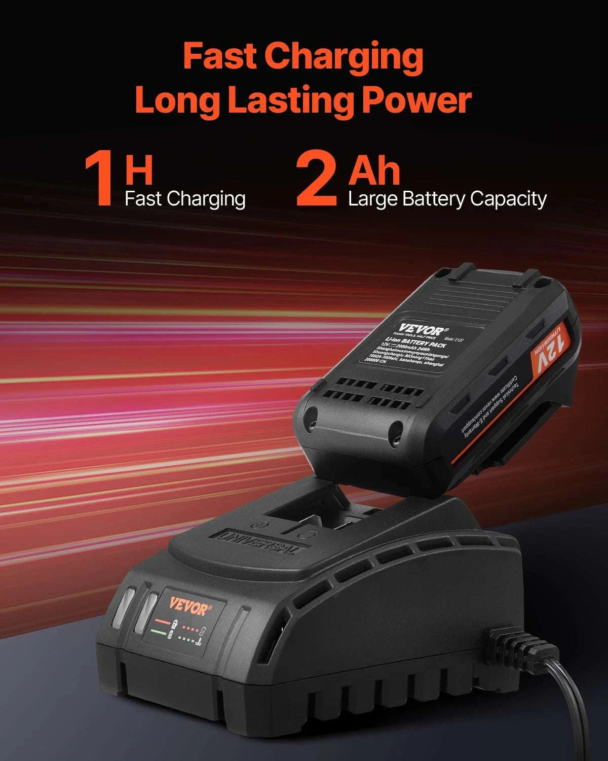 Cordless Drill & Impact Driver Combo Kit with Batteries and Charger-2pcs 12V A / United States
