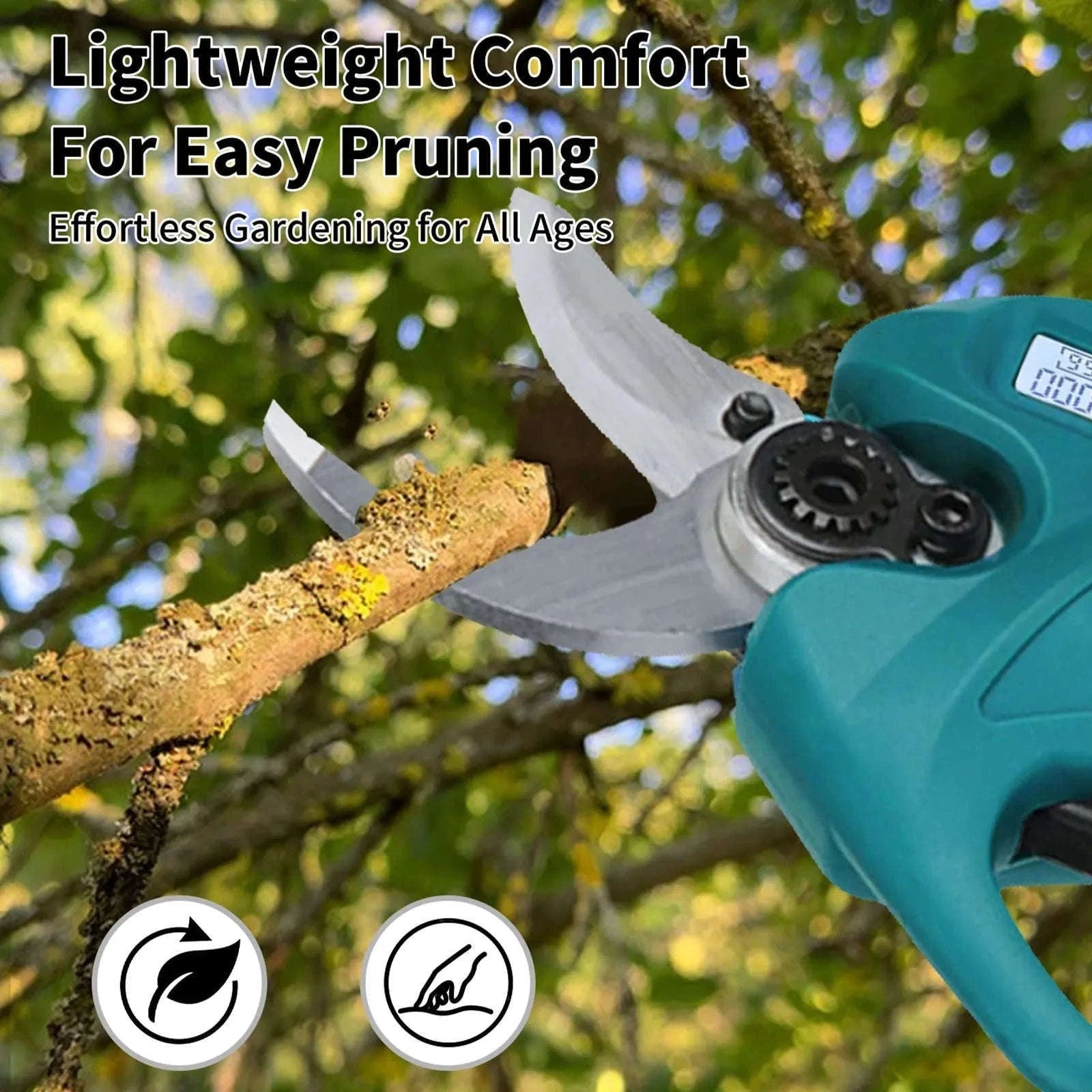 Cordless Electric Pruning Shears 30mm–40mm Brushless Cutter-40mm-1 pc battery / EU / france