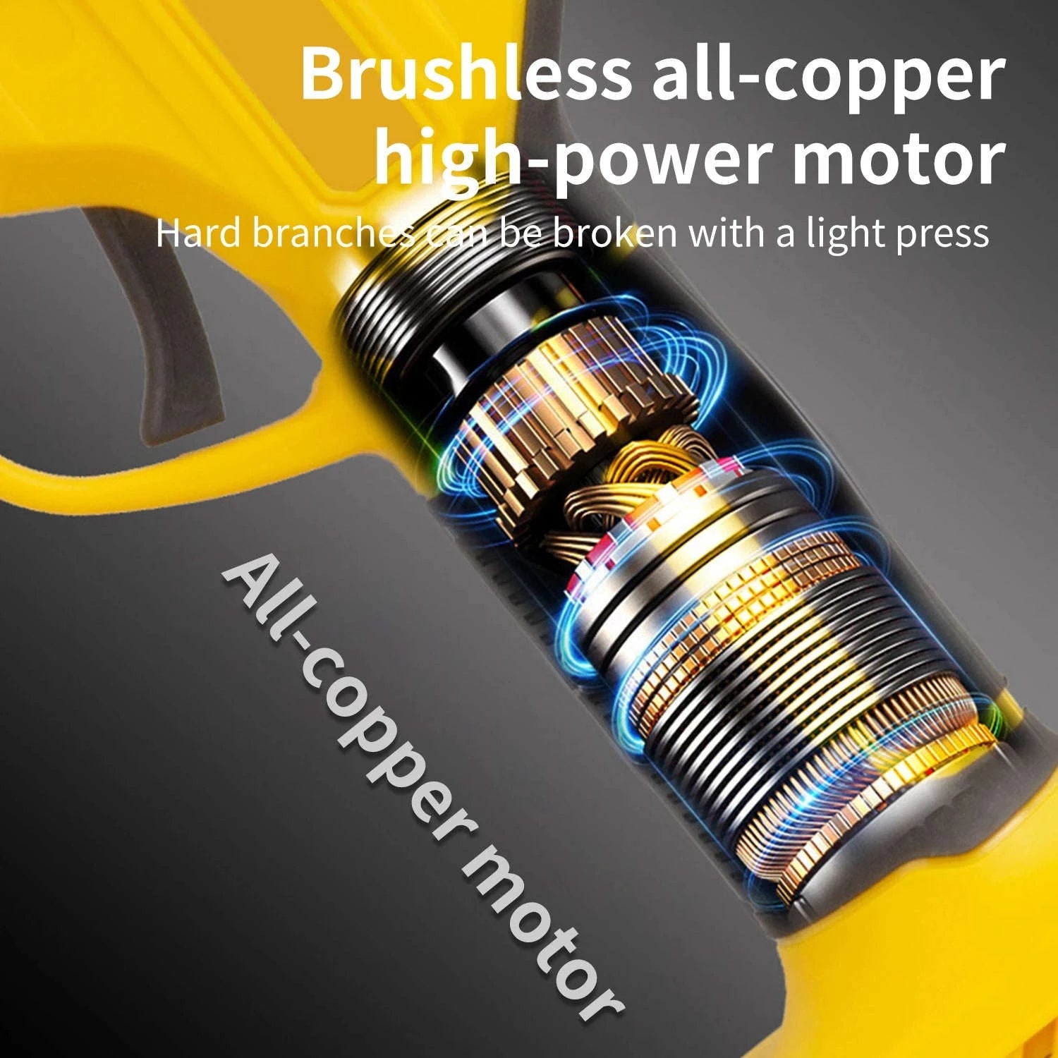 Cordless Electric Pruning Shears 30mm–40mm Brushless Cutter-40mm-1 pc battery / EU / france