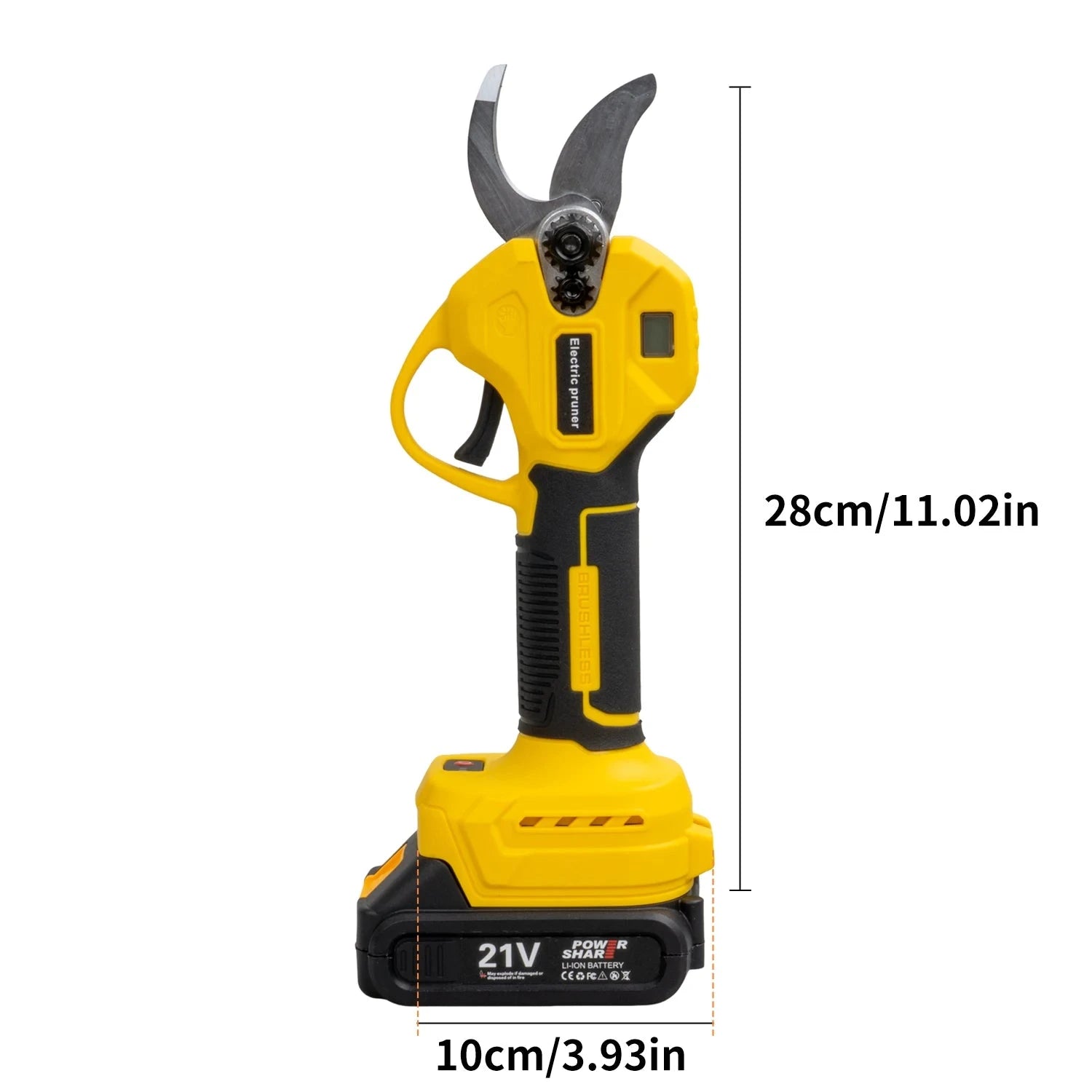 Cordless Electric Pruning Shears 30mm–40mm Brushless Cutter-40mm-1 pc battery / EU / france
