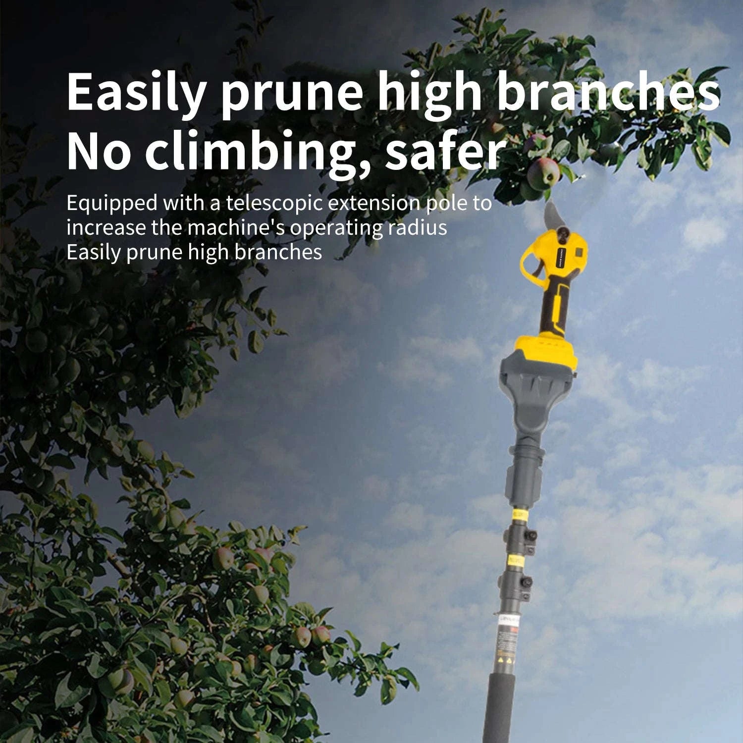 Cordless Electric Pruning Shears 30mm–40mm Brushless Cutter-40mm-1 pc battery / EU / france