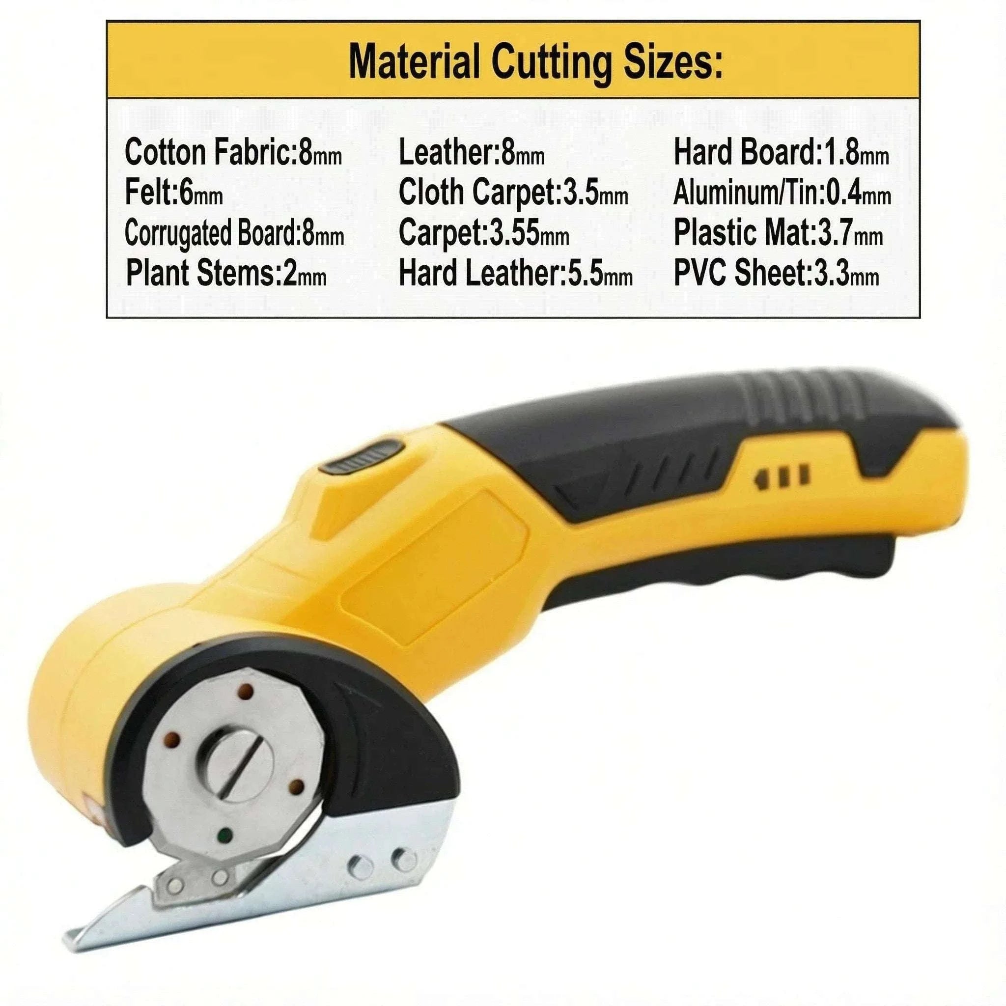 Cordless Electric Scissors for Fabric, Cardboard & DIY Cutting-Orange/Black