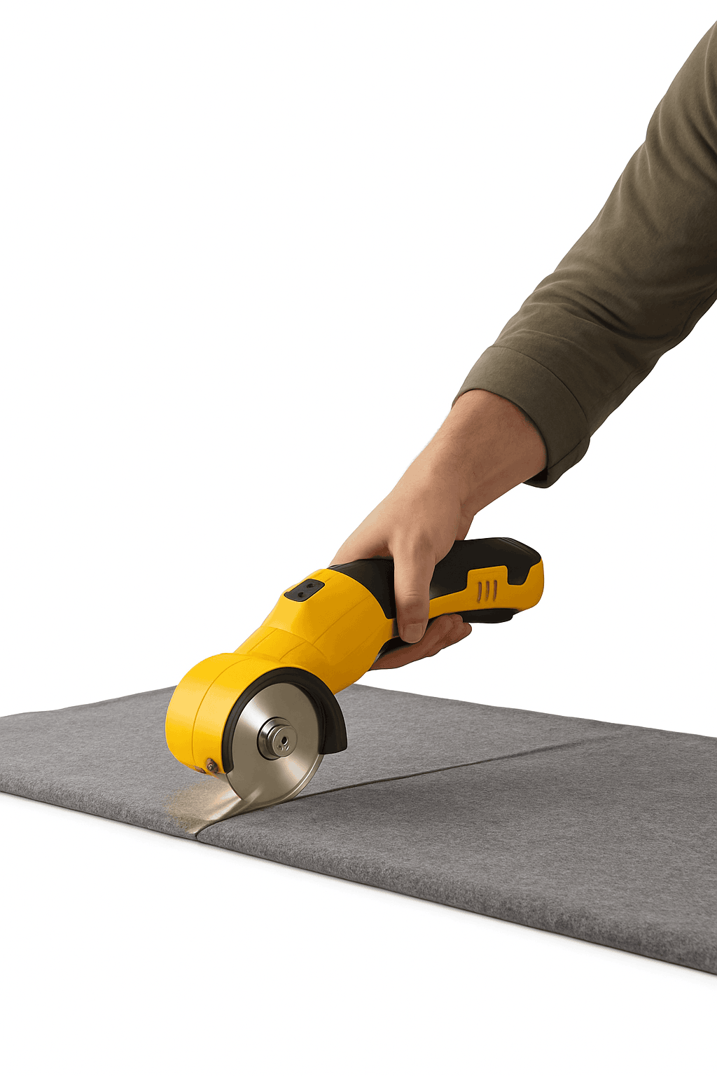 Cordless Electric Scissors for Fabric, Cardboard & DIY Cutting-Orange/Black