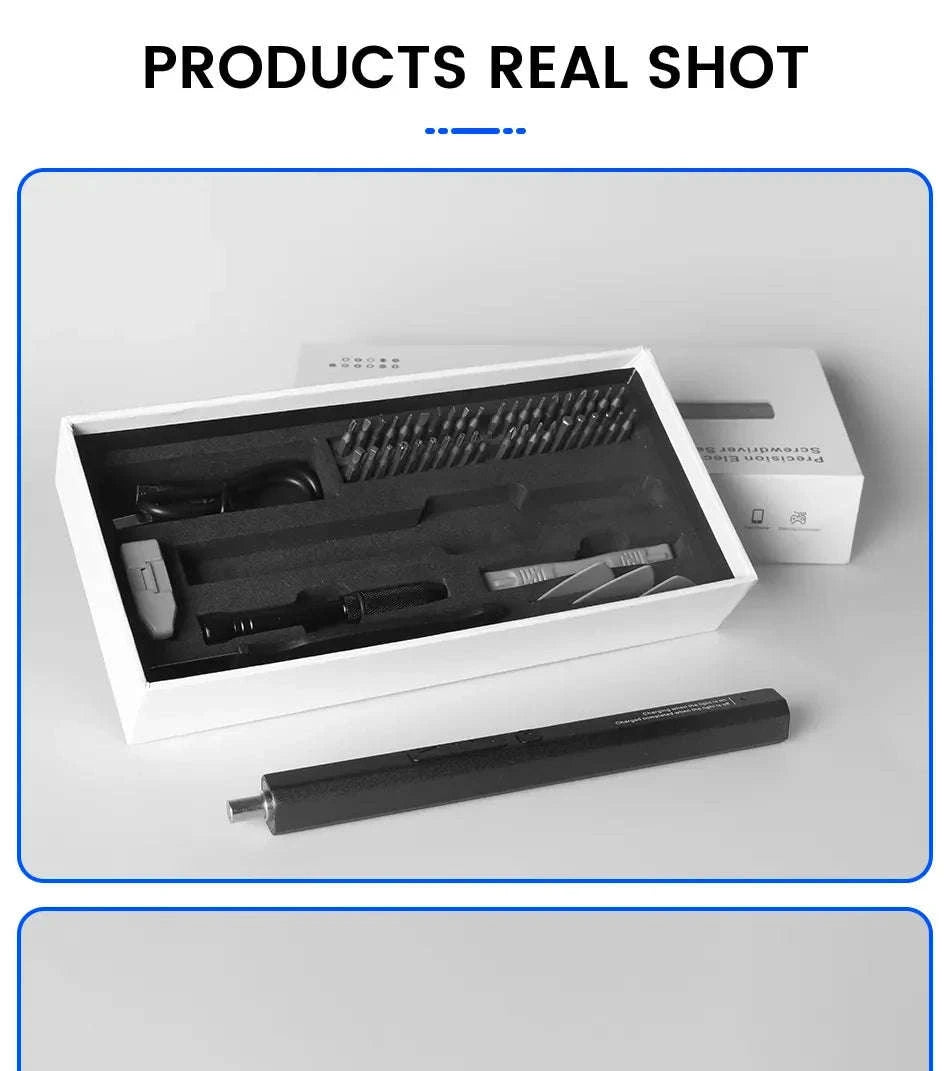 Cordless Electric Screwdriver Set – Precision Power Tool Kit-12 in 1