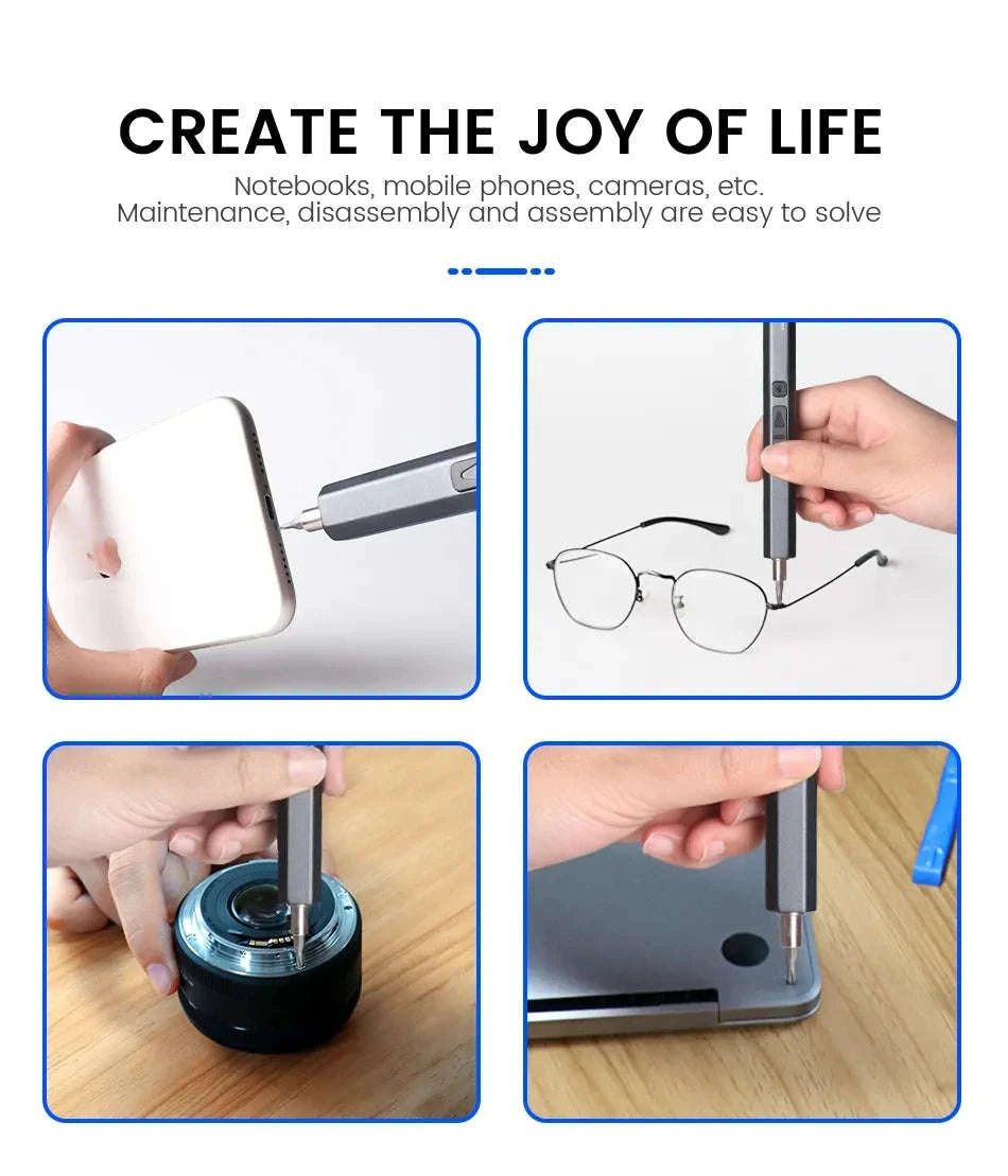 Cordless Electric Screwdriver Set – Precision Power Tool Kit-12 in 1