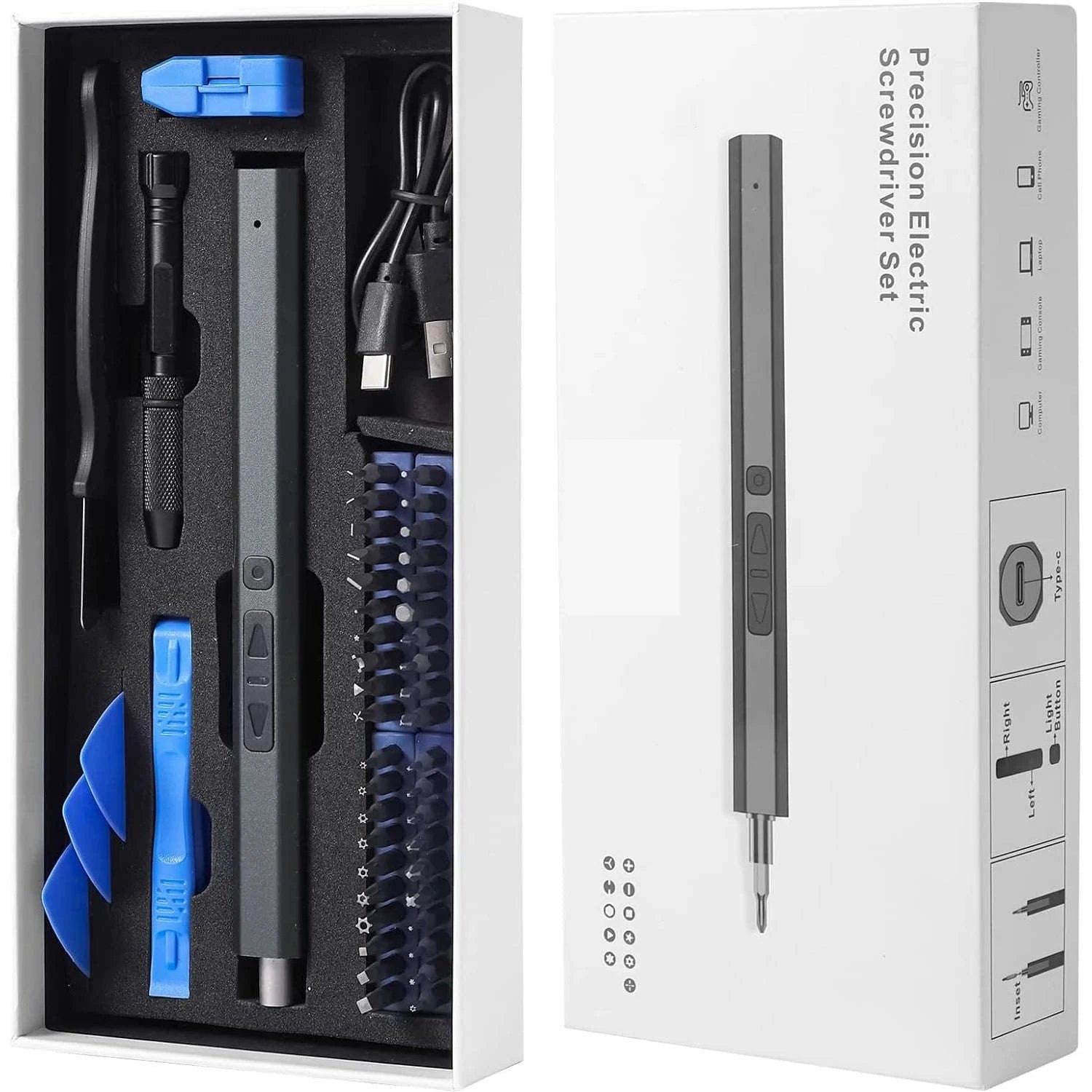 Cordless Electric Screwdriver Set – Precision Power Tool Kit-12 in 1