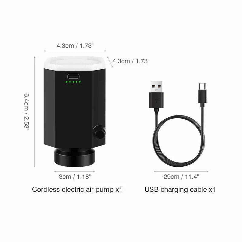 Cordless Electric Vacuum Pump for Travel Storage-only 18 bags combo