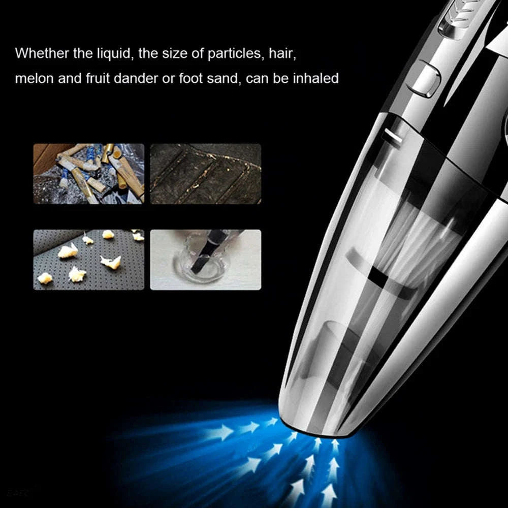 Cordless Handheld Car Vacuum Cleaner, Wet and Dry 120W-1 / United States