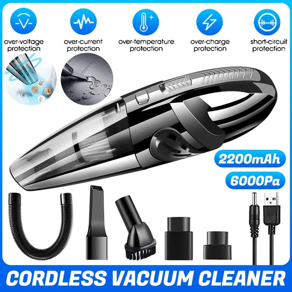Cordless Handheld Car Vacuum Cleaner, Wet and Dry 120W-1 / United States