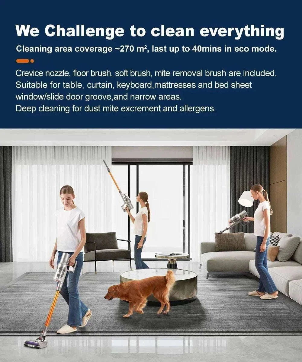 Cordless Handheld Vacuum 27000Pa with Smart Sensor & Touch Screen-CZECH REPUBLIC