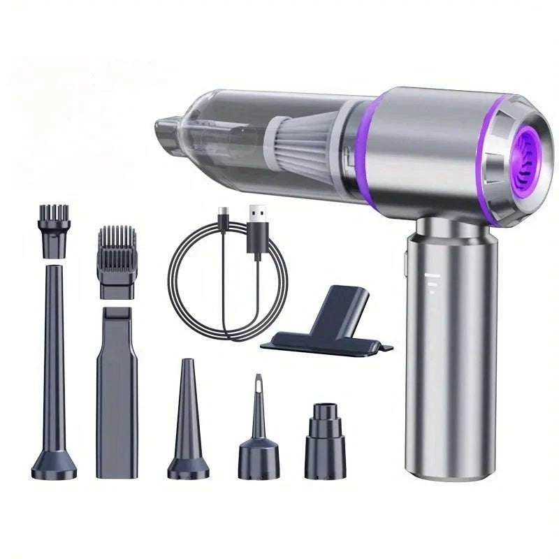 Cordless Handheld Vacuum 30000Pa for Car, Home, and Pet Hair-rosy / Poland