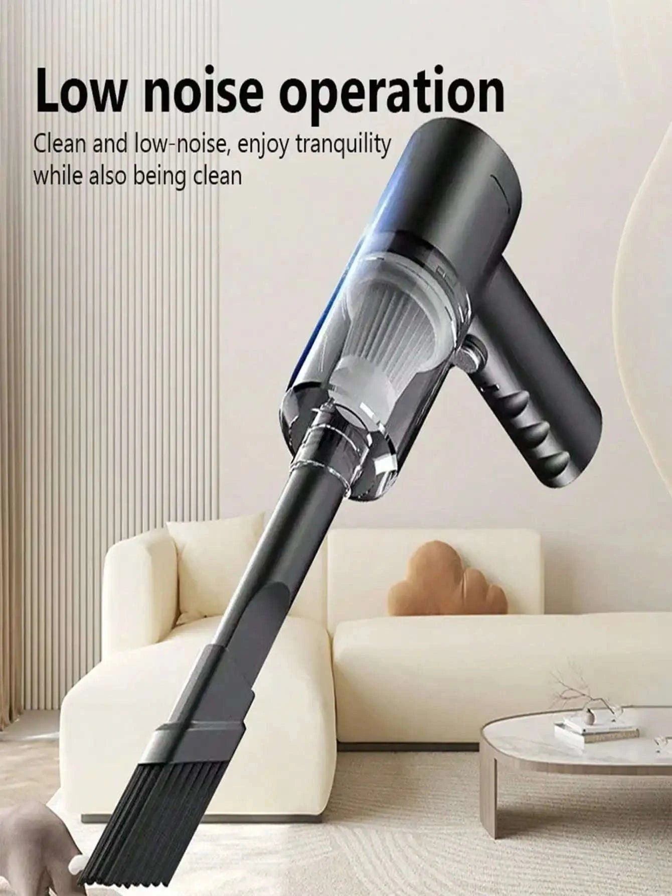 Cordless Handheld Vacuum Cleaner for Car, Home and Pet Hair-United States / Black