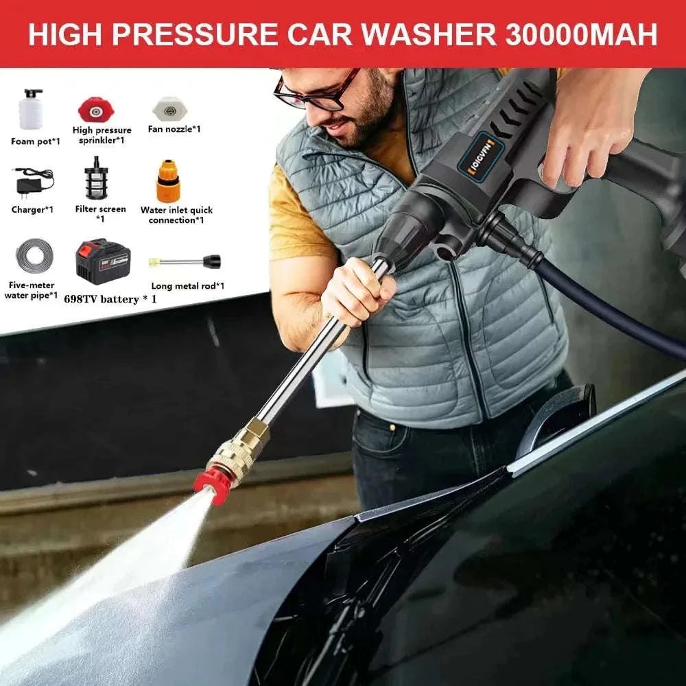 Cordless High Pressure Car Washer Gun with Battery & Self Priming-30000mah / Battery Powered / Mexico