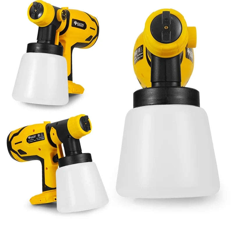 Cordless HVLP Paint Sprayer with 800ml Cup & 3 Spray Patterns-1 Battery / United States