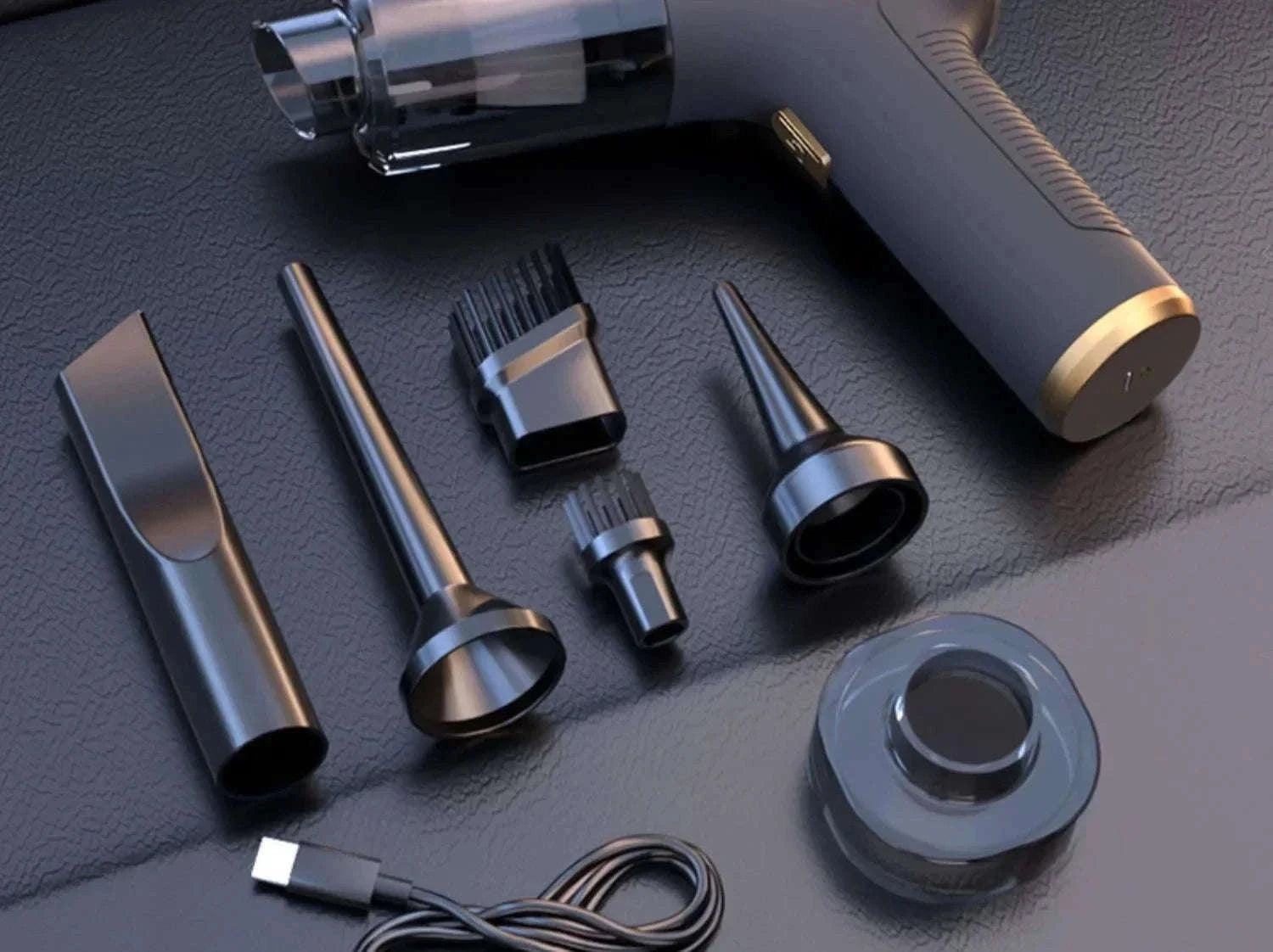 Cordless Mini Car Vacuum Cleaner with Strong Suction-Basic 4hepa Bag