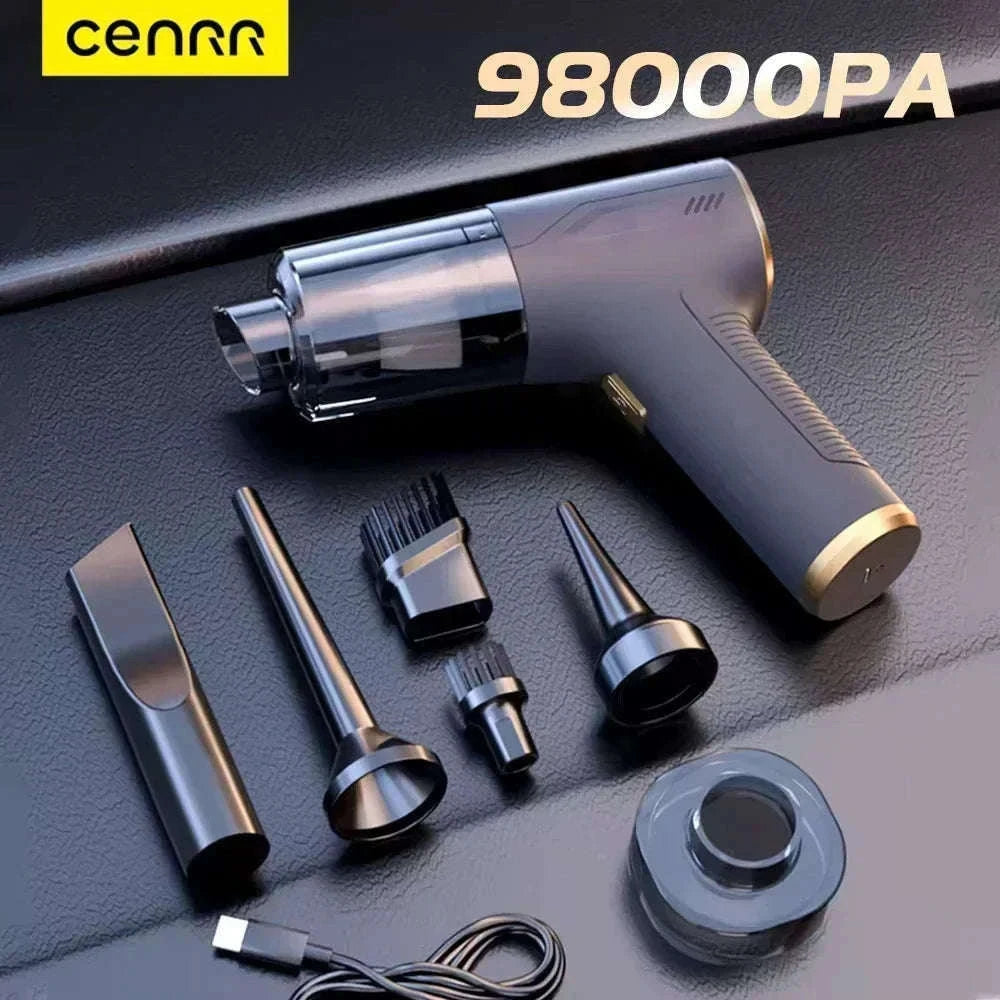 Cordless Mini Car Vacuum Cleaner with Strong Suction-Basic 4hepa Bag
