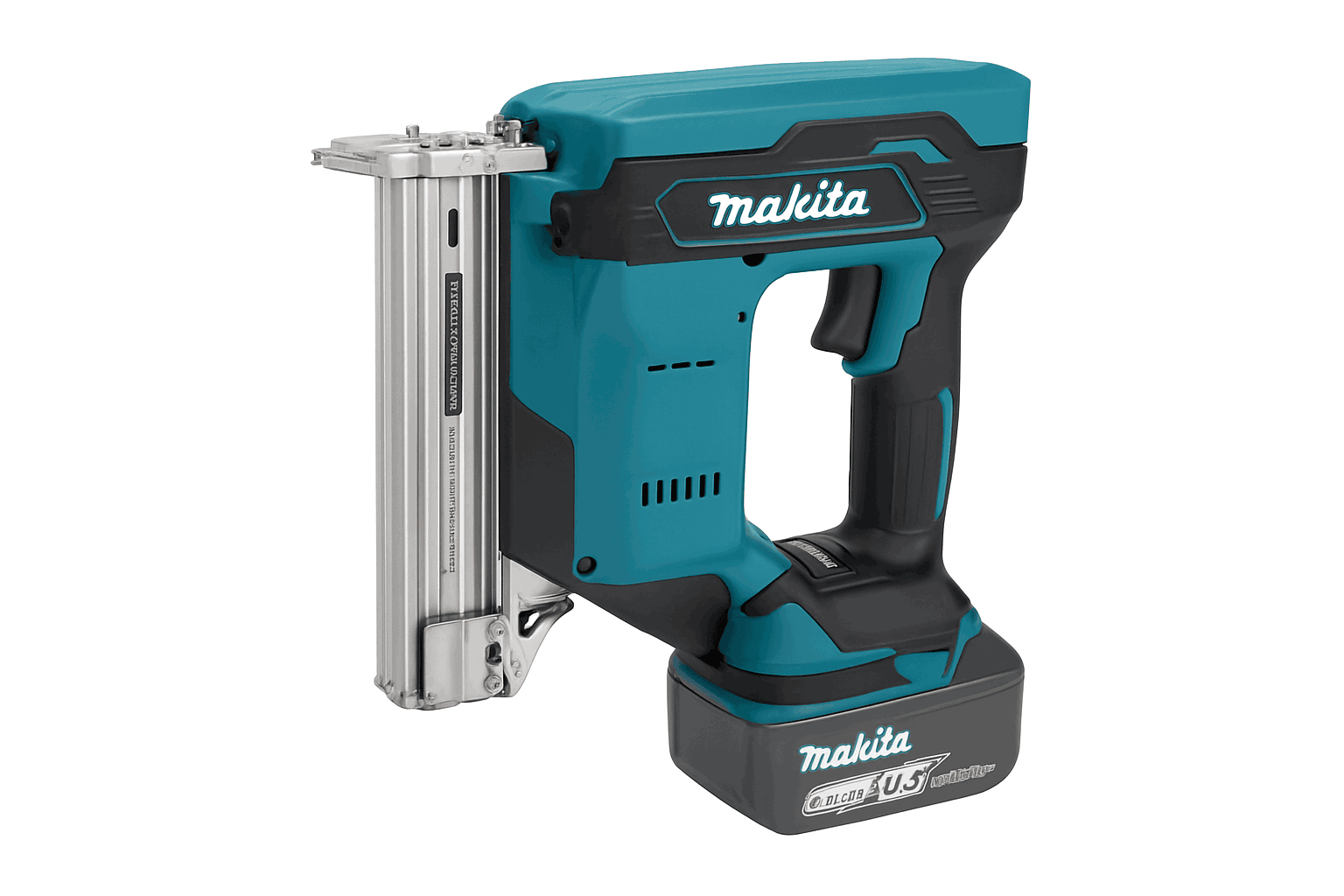 Cordless Nail Gun 10–30mm 100-Nail Capacity High-Speed Woodworking Tool-1Battery 1Charger EU